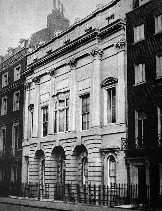 Home of Earl and Countess of Strathmore. at 17 Bruton Street. where Princess Elizabeth (later Queen ...