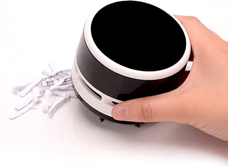 FineInno Mini Crumb Vacuum Cleaner Portable Desktop Sweeper
