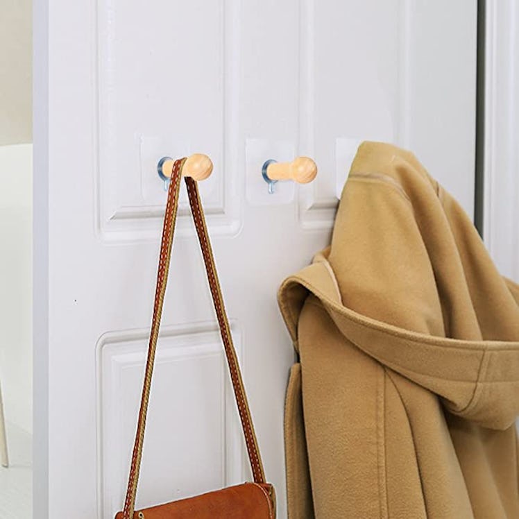Adhesive Hat Hooks for Wall (8-Pack)