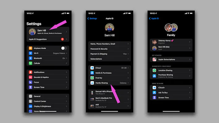 How to set up Family Sharing on iOS
