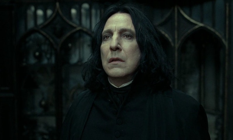 Alan Rickman as Snape in Harry Potter