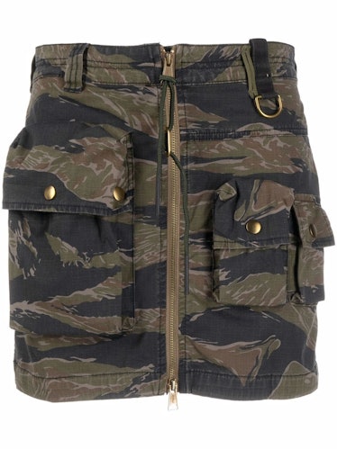 Diesel camo miniskirt.