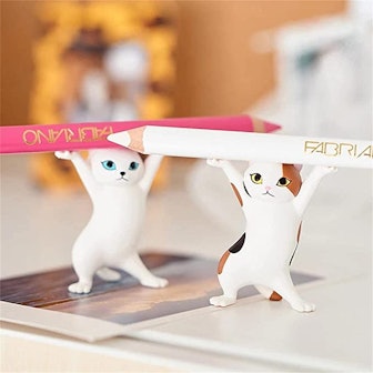 fuxiste 5PCS Dancing Cat AirPods Holder Earphone Stand for AirPods 