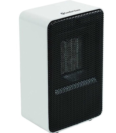 Comfort Zone CZ410WT Fan-Forced Personal Ceramic Desktop Heater