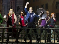 The cast of the 'Rogers: The Musical' on stage