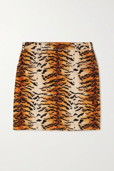 Philosophy di Lorenzo Serafini tiger miniskirt.