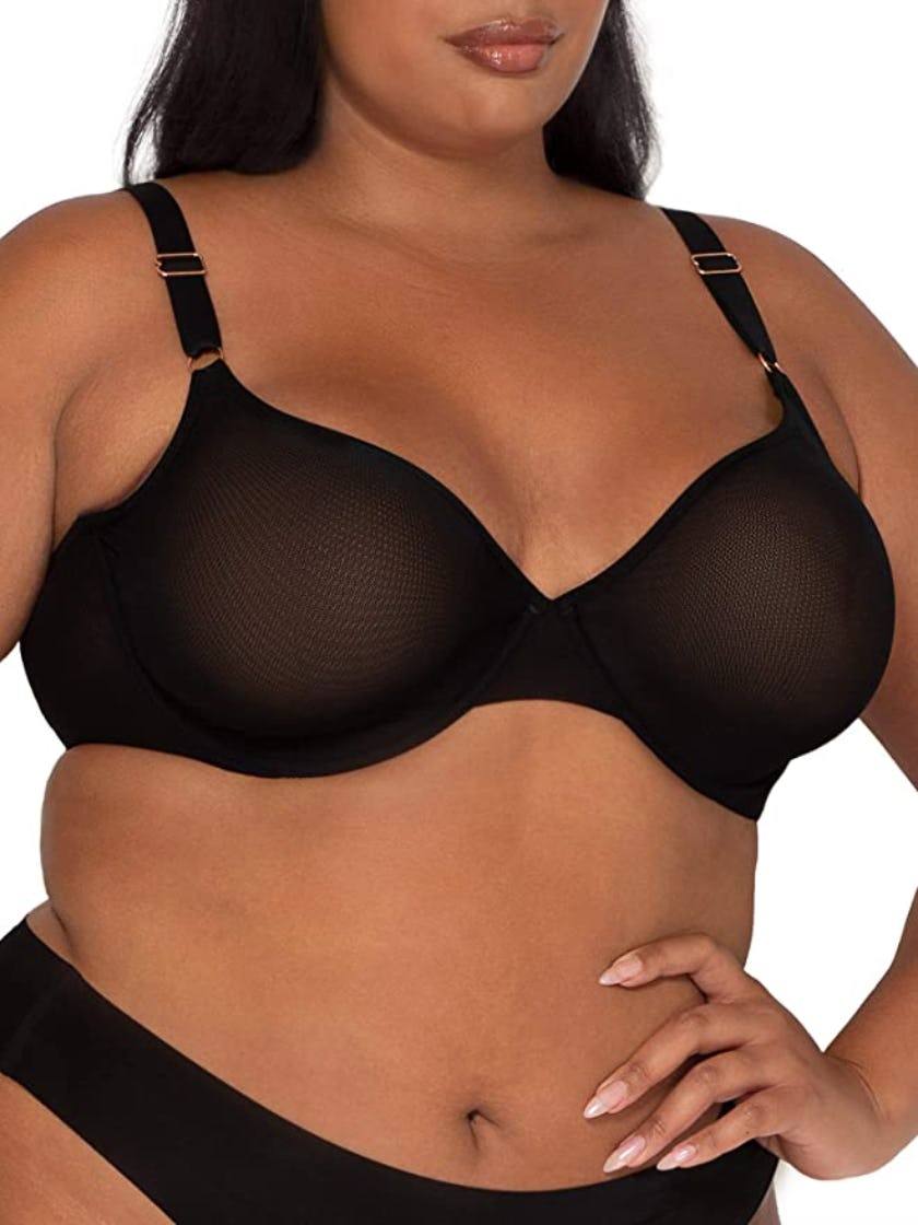 Sheer Mesh Demi Underwire Bra