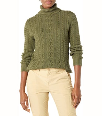 Amazon Essentials Fisherman Cable Turtleneck Sweater