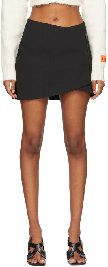 Heron Preston black miniskirt.