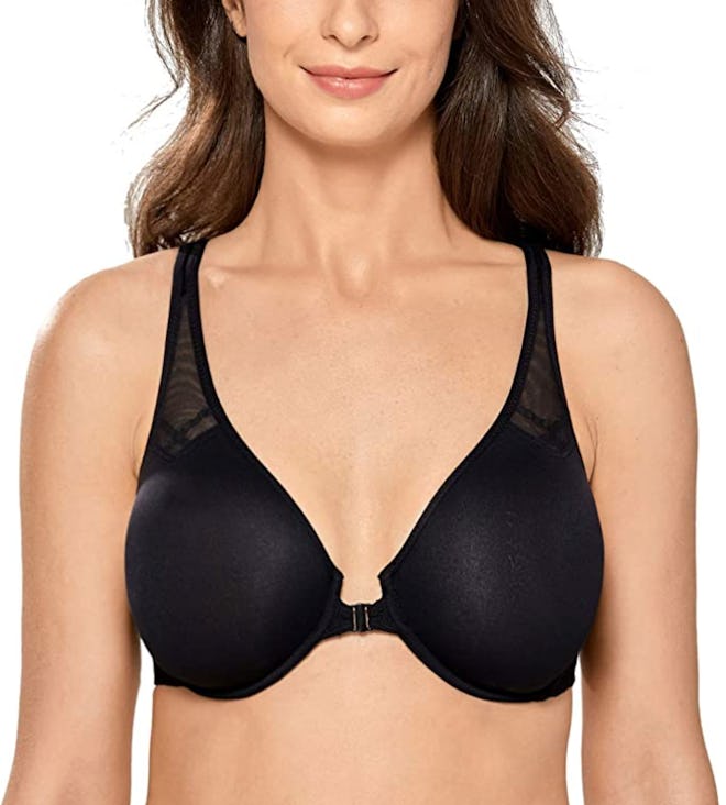 DELIMIRA Racerback Front-Closure Underwire Bra