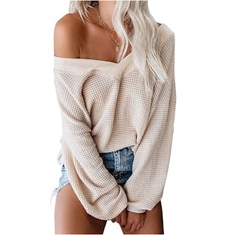 ReachMe Oversized Off The Shoulder Top