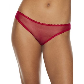 OnGossamer Mesh Low-Rise Bikini Panty