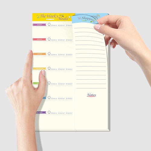 Hebayy Weekly Meal Planner Shopping List Note Pad