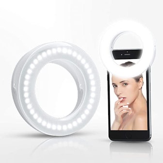 XINBAOHONG Selfie Ring Light Rechargeable Portable Clip-on Selfie 