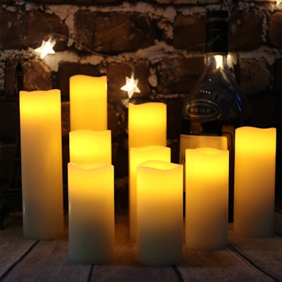 Antizer Flameless LED CandlesCandles (Set of 9)