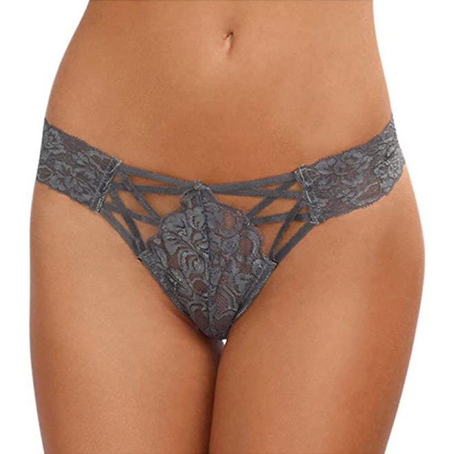Dreamgirl Lace Panty With Front Criss-Cross Detail