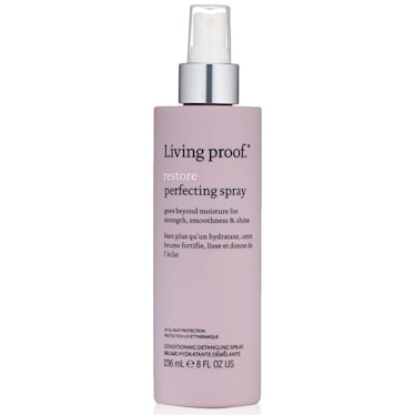 This Living proof spray is the best detangling heat protectant for fine hair.