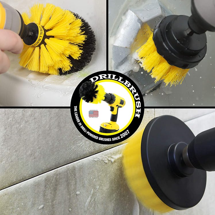 Useful Products Drill Brush Power Scrubber Cleaning Kit (3 Pieces)