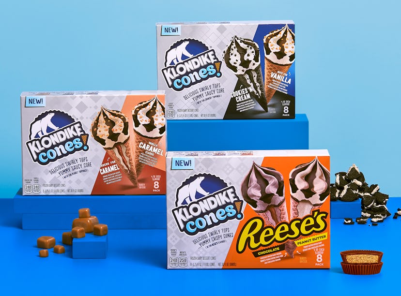 New Klondike Cones for 2022 include Reese’s and Cookies ‘N Cream flavors.