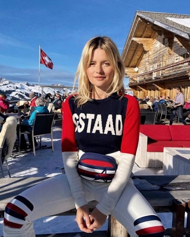 Sabina Socol at ski chalet