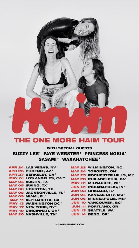 haim tour 2023 schedule