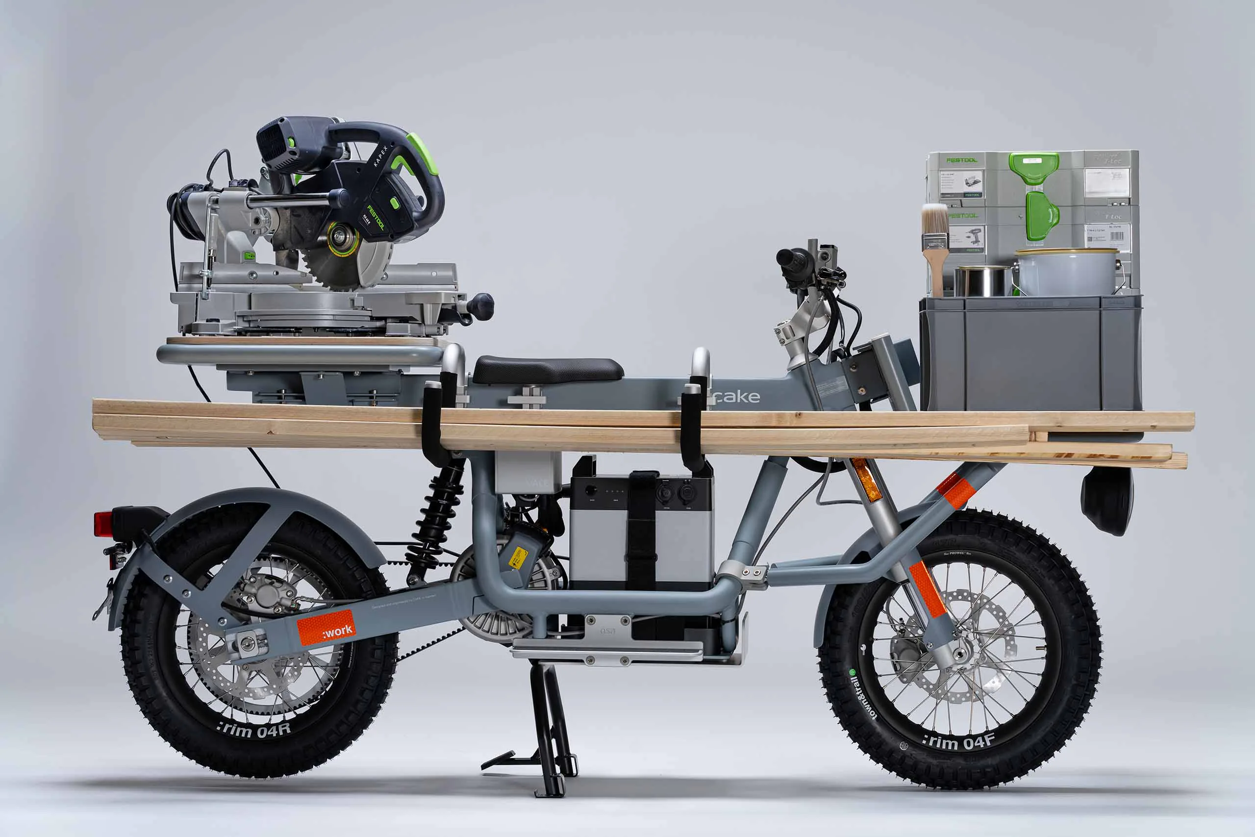 Cake s New Electric Motorcycle Double As A Full on Mobile Work Bench
