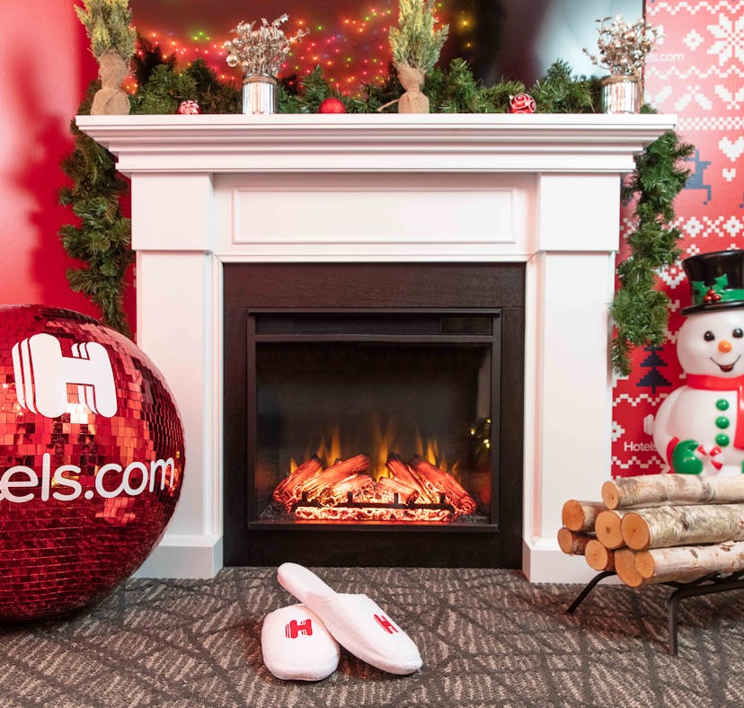 The Hotels.com Not-So-Silent Night Suite comes with 24 hours of holiday music.