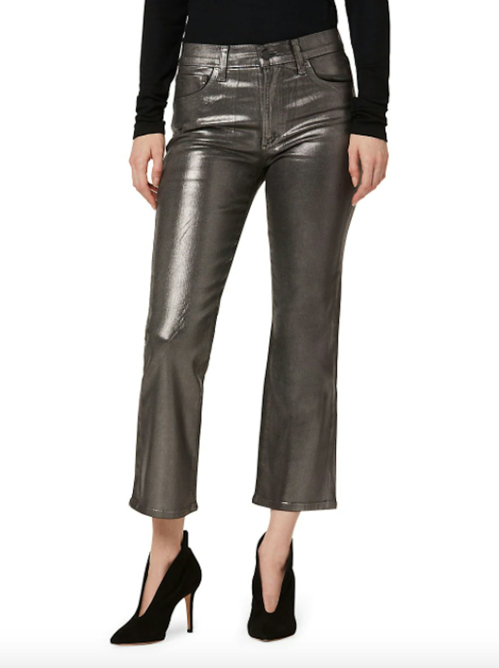Callie Metallic Cropped Jeans