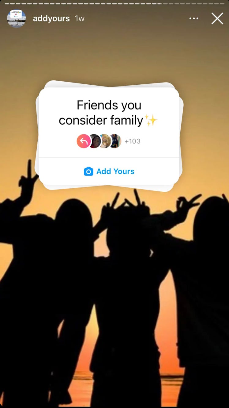 Show your friends some love with this sentimental holiday "add yours" on Instagram.