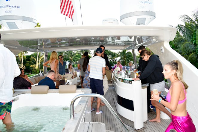 The NYLON yacht party with a lot of guests at Art Basel Miami