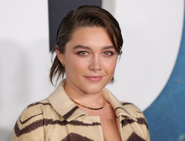 Florence Pugh with a septum piercing