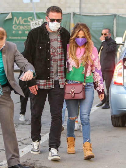  Ben Affleck and Jennifer Lopez seen on Dec. 4, 2021 in Los Angeles, California.