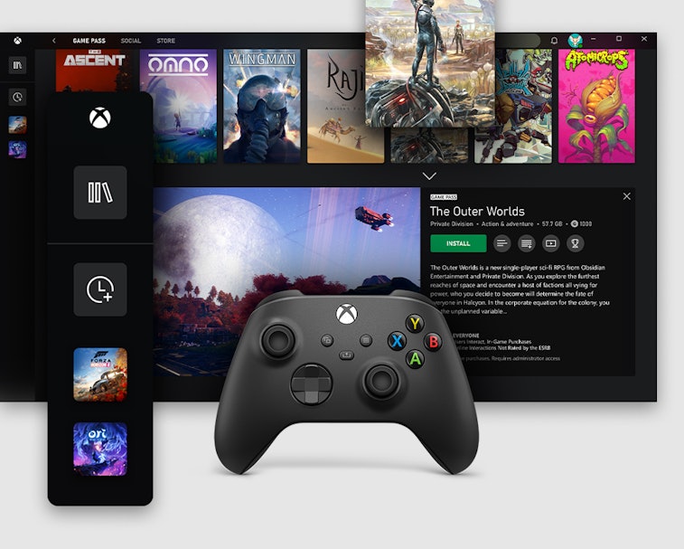 A screenshot of the Xbox app on Windows