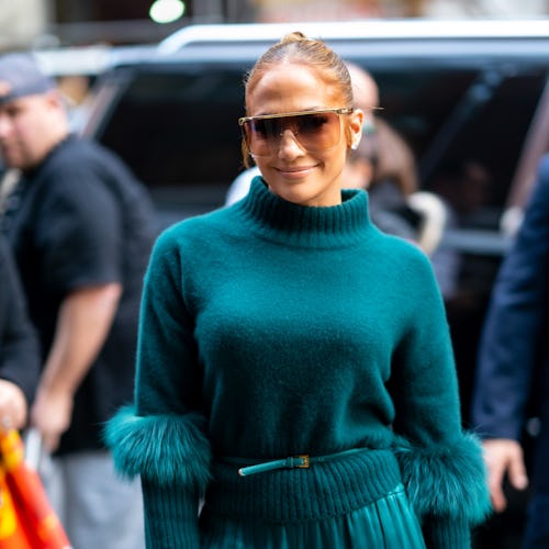 Jennifer Lopez is seen on November 11, 2019 in New York City. 