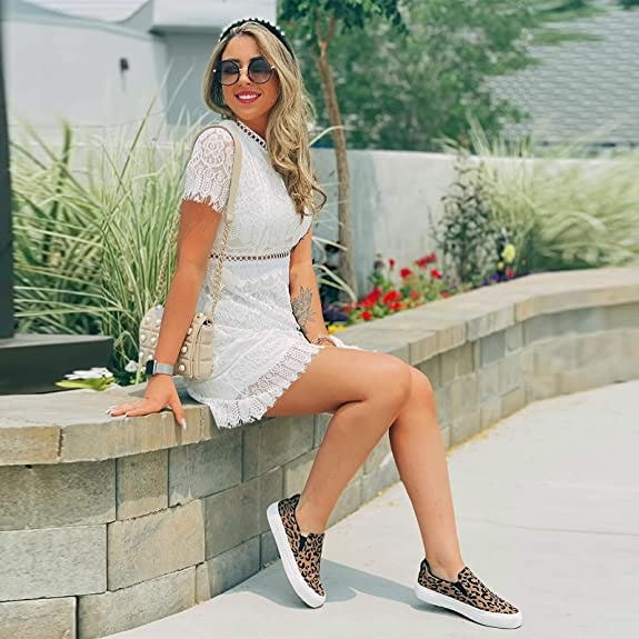 JENN ARDOR Slip On Memory Foam Sneakers