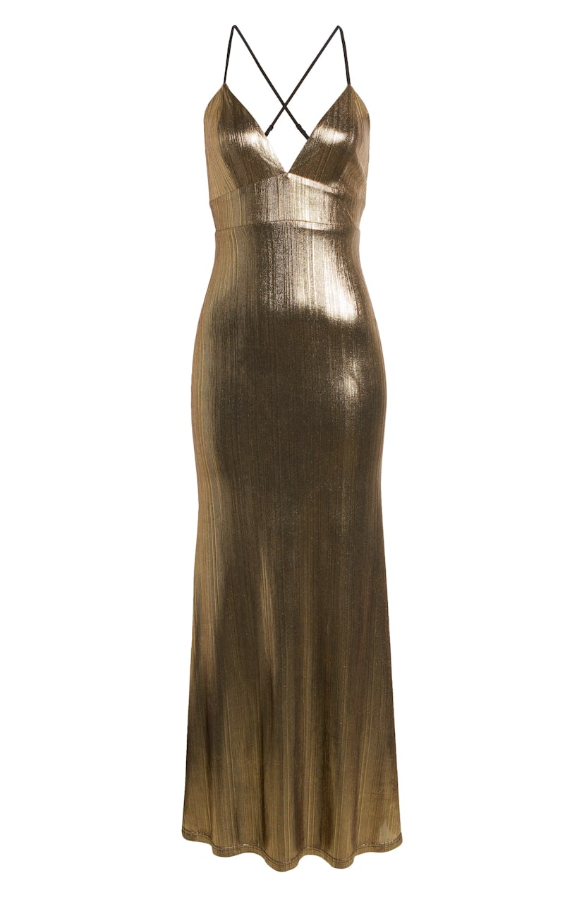 Spark of Radiance Metallic Gown