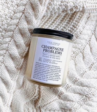 Etsy Champagne Problems Candle