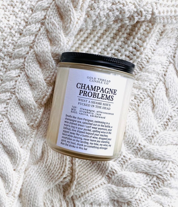 Etsy Champagne Problems Candle