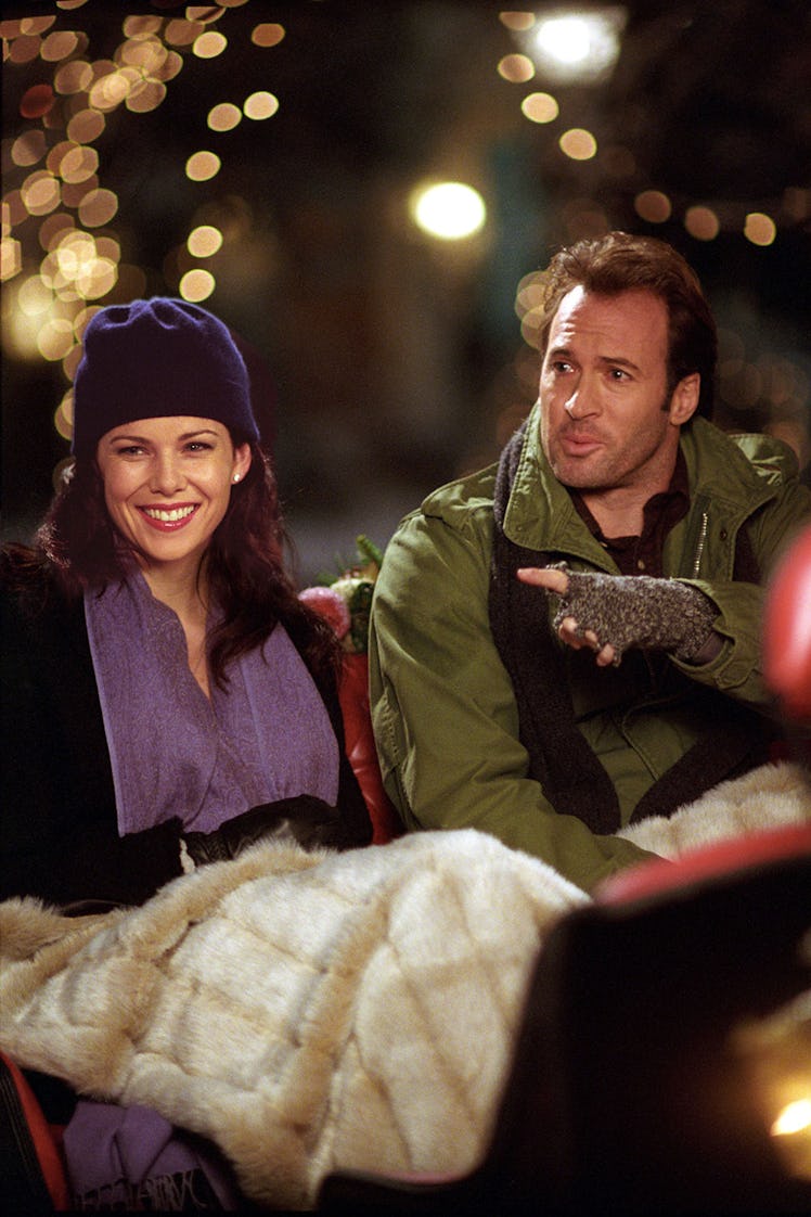 One of the best Gilmore Girls snow moments is when they take a horse drawn carriage during the Brace...