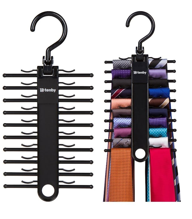 Tenby Living Black Tie Rack (2-Pack)