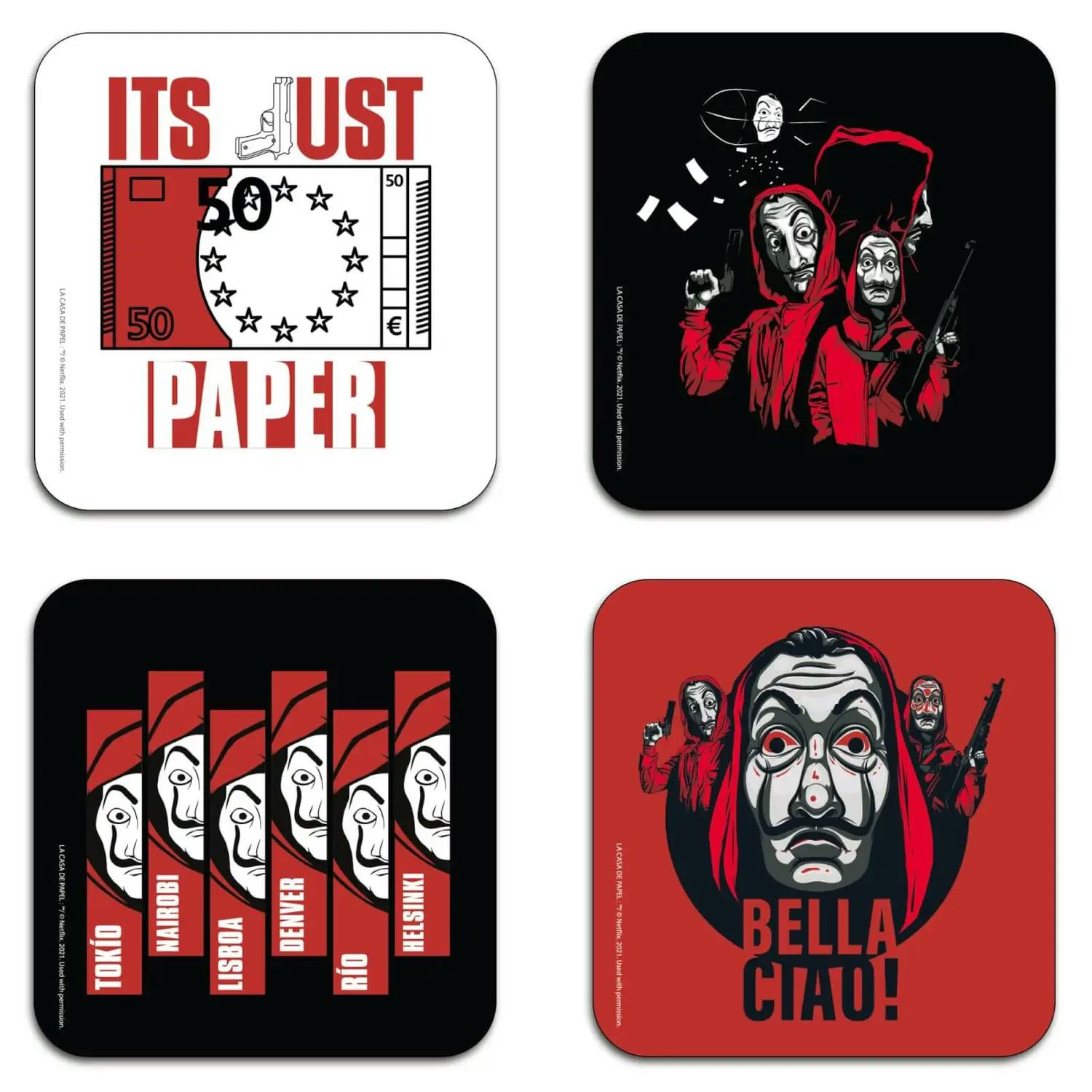 Money Heist Coaster Set