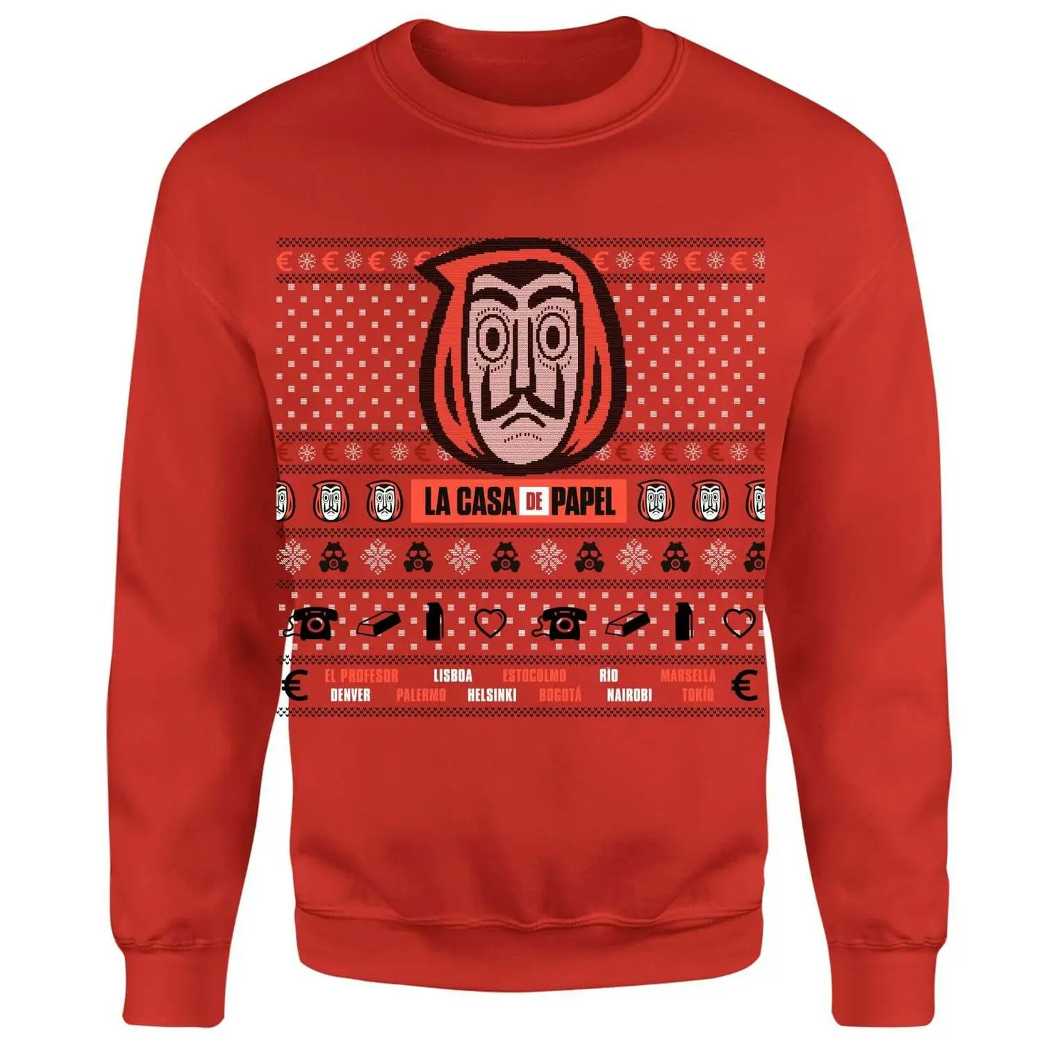 Money Heist Dali Mask Unisex Christmas Sweatshirt