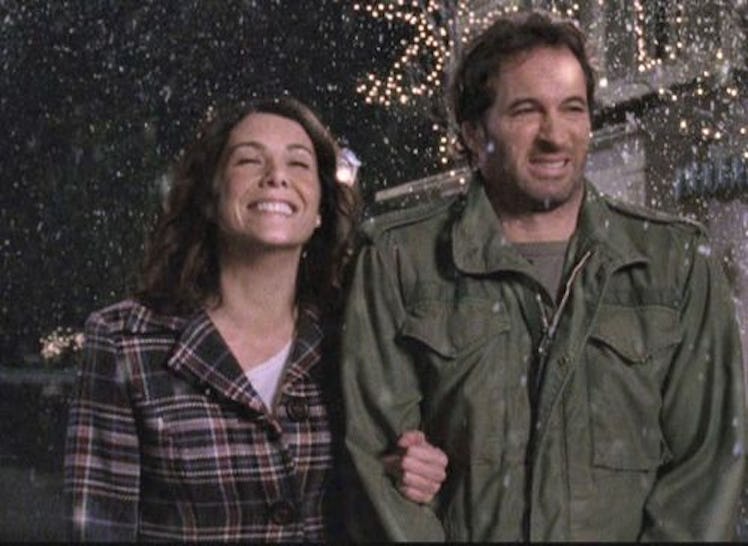 One of the best Lorelai snow quotes is when she smells snow with Luke.