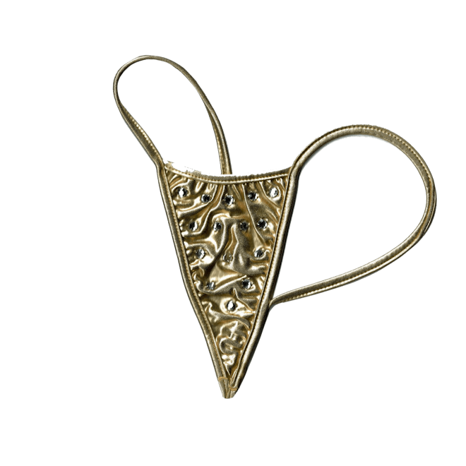 Miley Cyrus Golden G-String