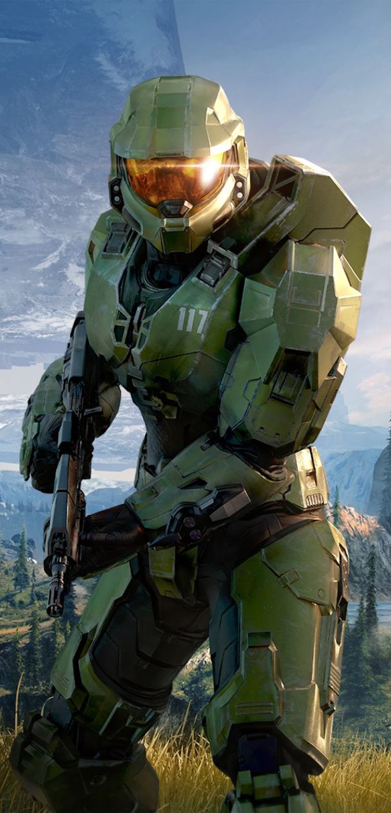 screenshot of Master Chief in Halo Infinite