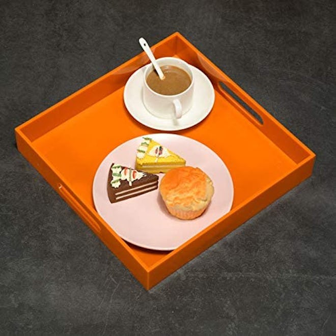 KEVLANG Orange Acrylic Serving Tray