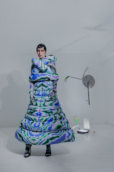 Marco Garro blue dress