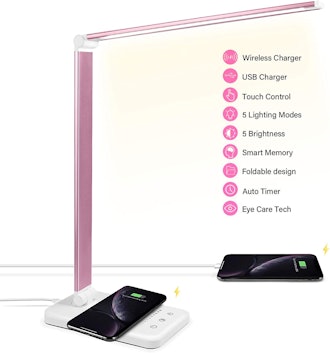 Jostic LED Desk Lamp with Wireless Charger