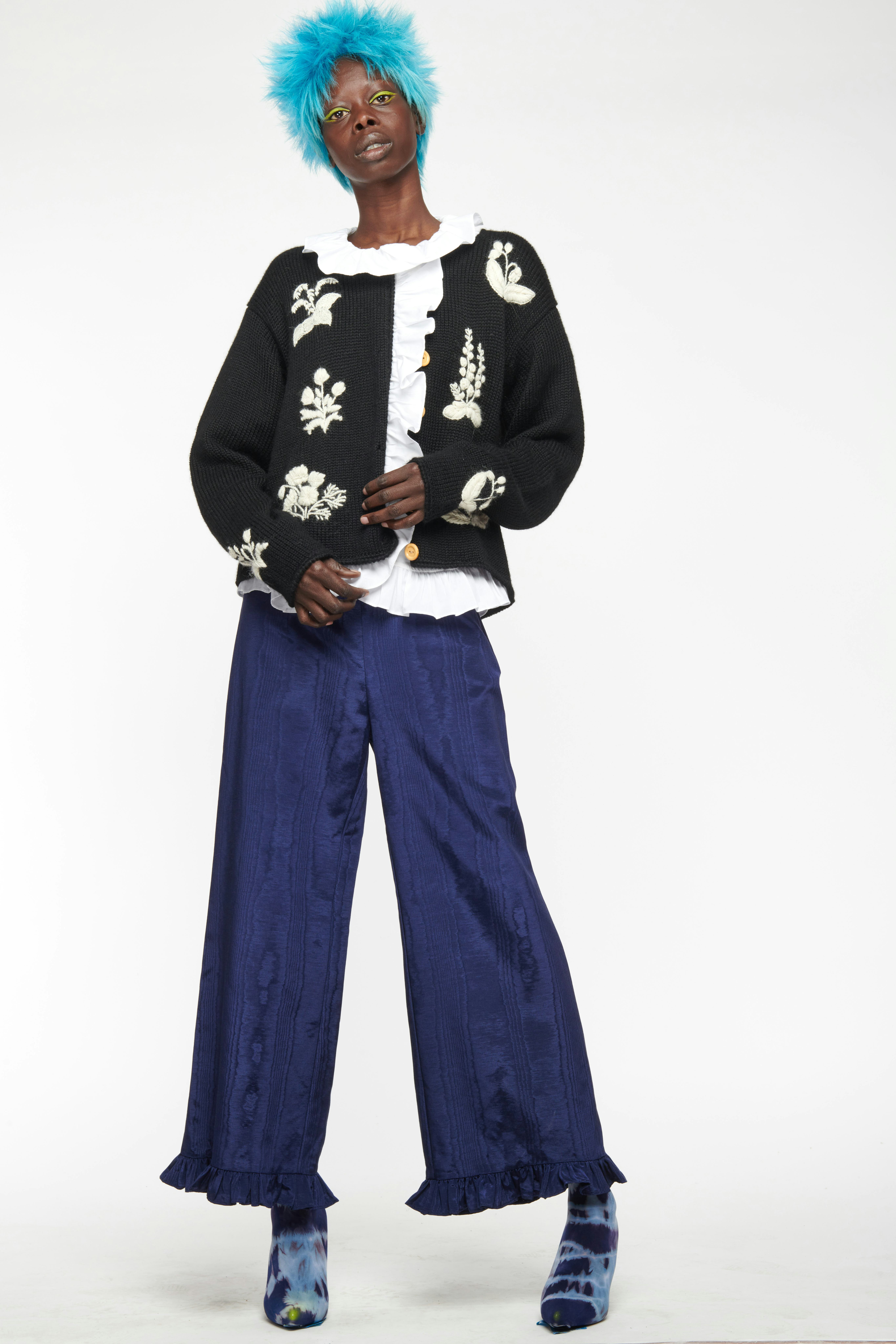 Batsheva ruffled sweater and pants