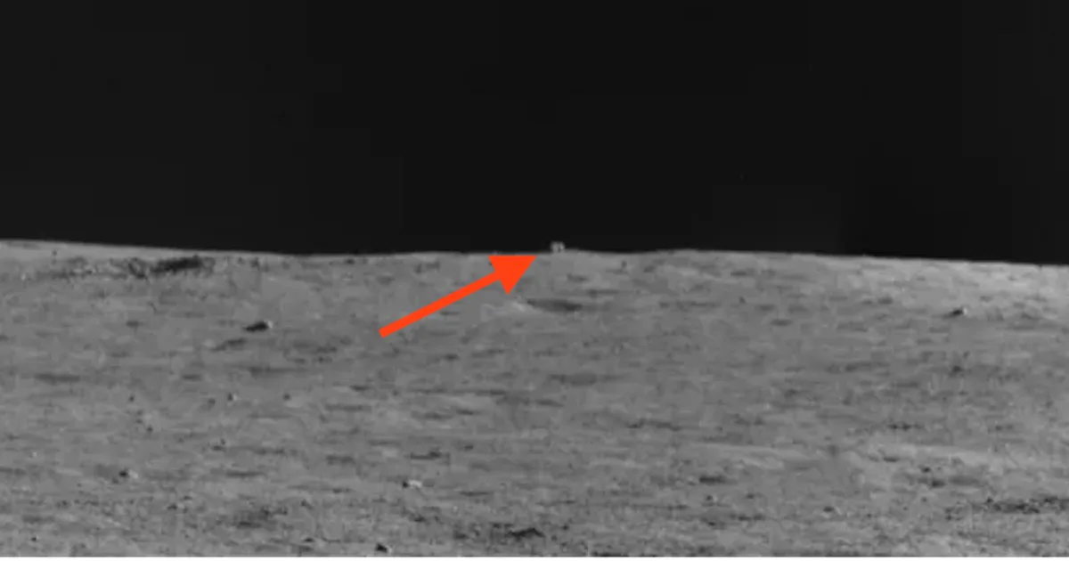 Look: Chinese rover spots a